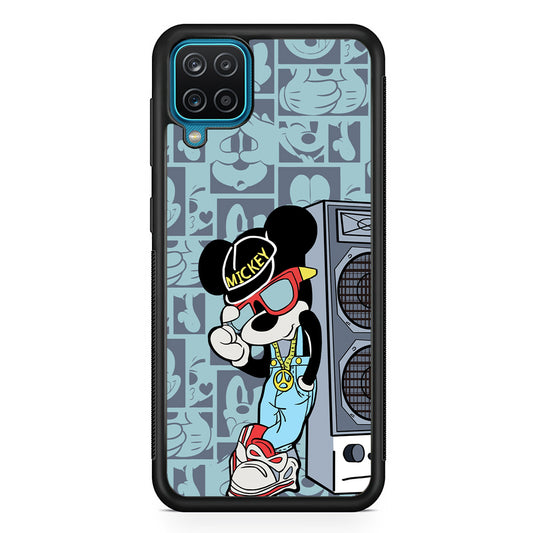 Mickey Mouse Peace and Cool Samsung Galaxy A12 Case