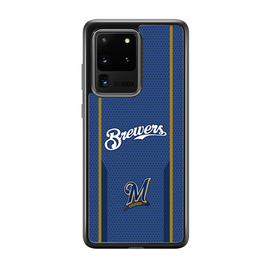 Milwaukee Brewers Golden Pillar Samsung Galaxy S20 Ultra Case