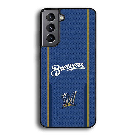 Milwaukee Brewers Golden Pillar Samsung Galaxy S21 Plus Case