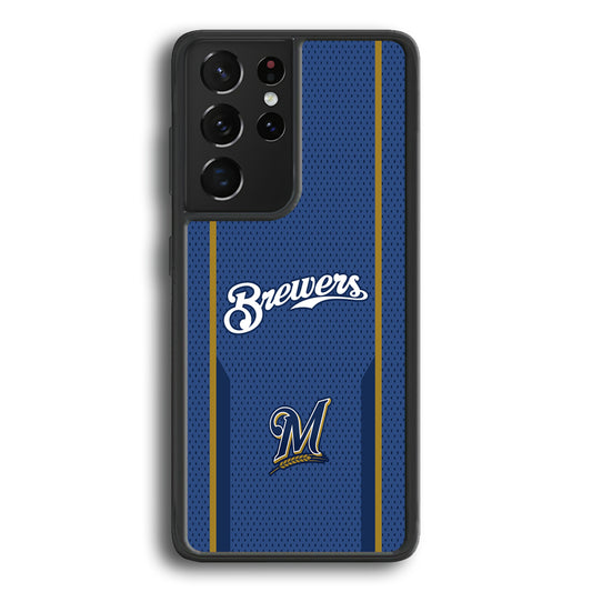 Milwaukee Brewers Golden Pillar Samsung Galaxy S21 Ultra Case