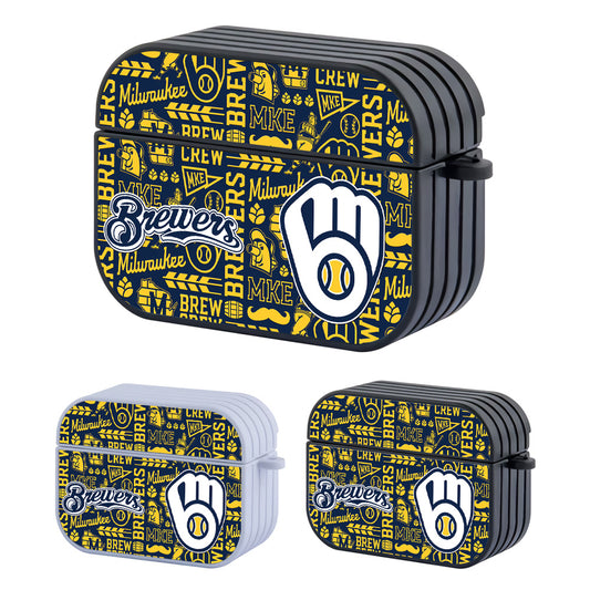 Milwaukee Brewers MLB Journey to Take Victory Hard Plastic Case Cover For Apple Airpods Pro