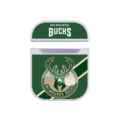 Milwaukee Bucks Green Shawl Hard Plastic Case Cover For Apple Airpods