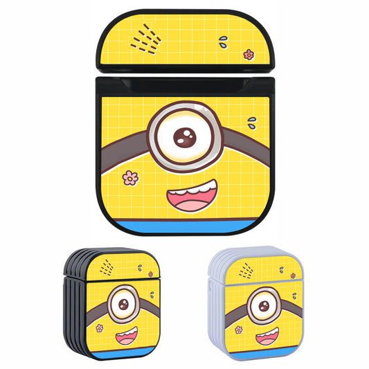 Minions Smile from Stuart Hard Plastic Case Cover For Apple Airpods
