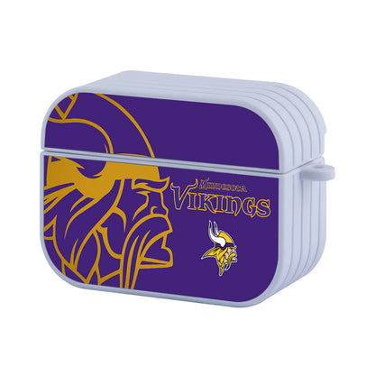 Minnesota Vikings NFL The Golden Line of SIlhouette Hard Plastic Case Cover For Apple Airpods Pro