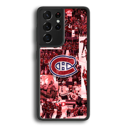 Montreal Canadiens Collage of Celebration Samsung Galaxy S21 Ultra Case