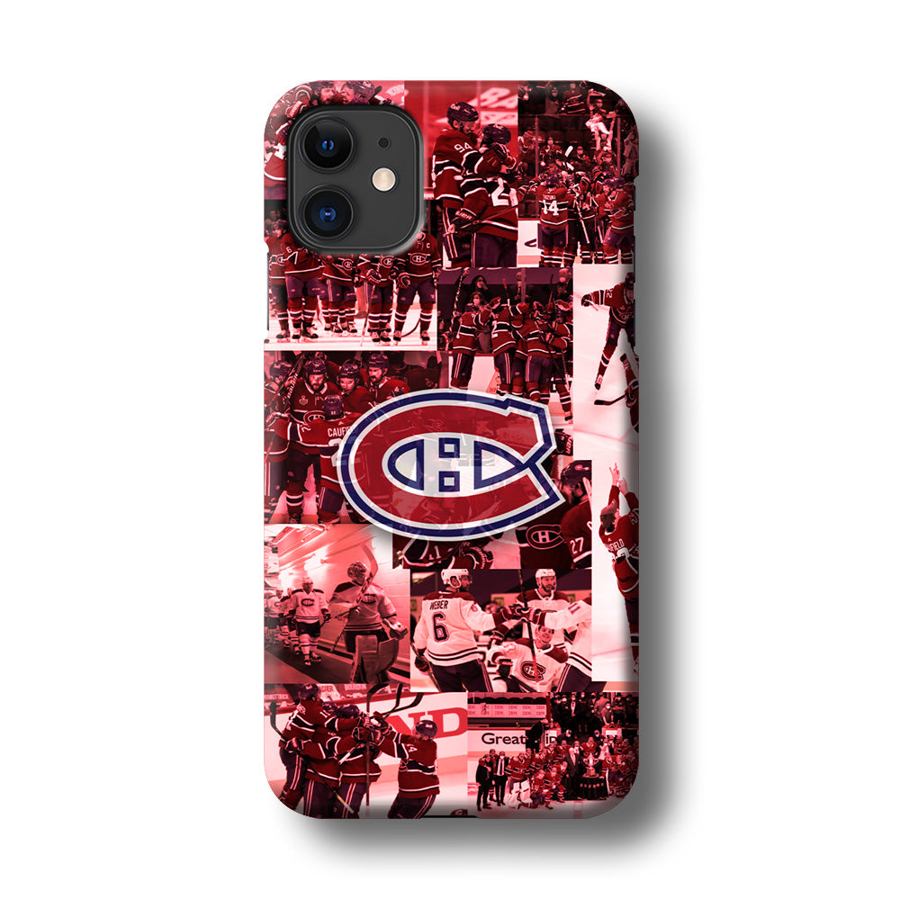 Montreal Canadiens Collage of Celebration iPhone 11 Case