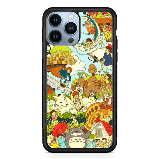My Neighbor Totoro Family Playing Ground iPhone 13 Pro Max Case