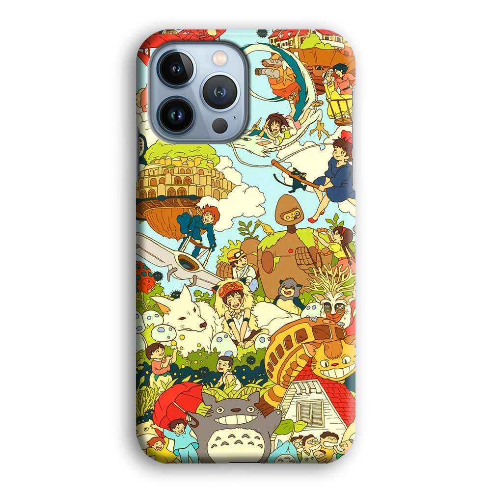 My Neighbor Totoro Family Playing Ground iPhone 13 Pro Max Case