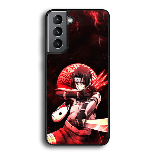 Naruto on Itachi Anbu Mission Samsung Galaxy S21 Plus Case