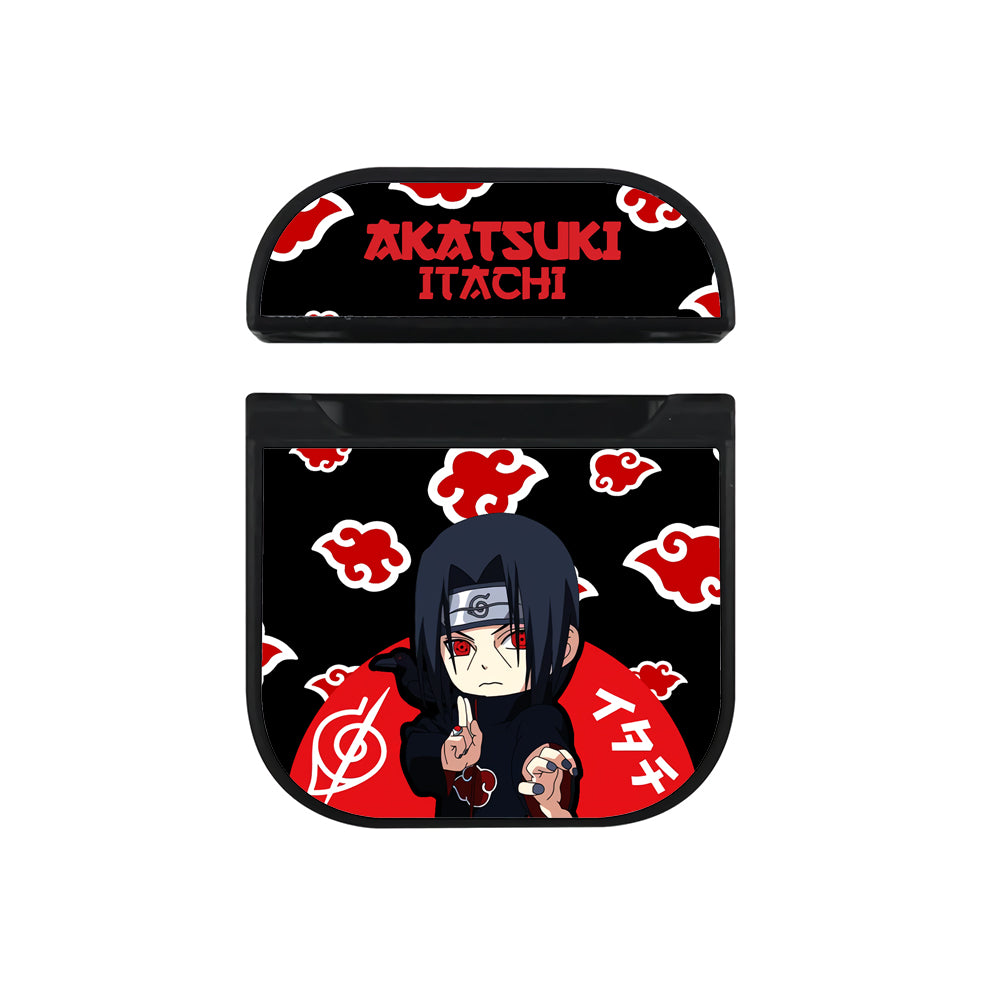 Naruto on Itachi Tiny Mode Hard Plastic Case Cover For Apple Airpods