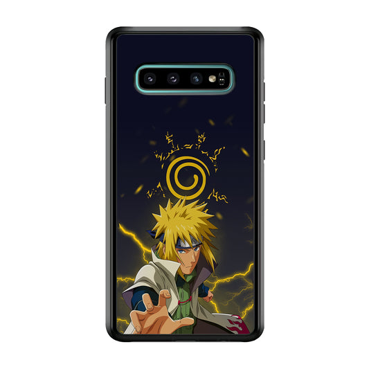Naruto on Minato Yellow Flash Samsung Galaxy S10 Plus Case