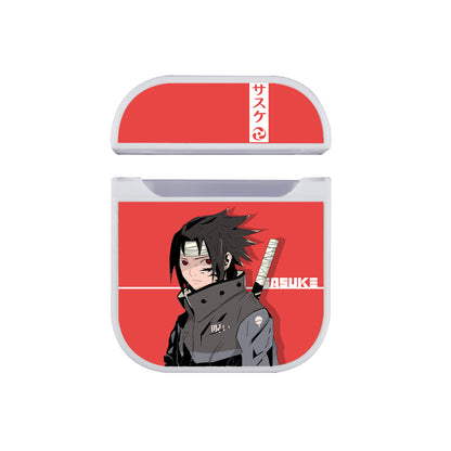 Naruto on Sasuke The Enlightener of Uchiha Hard Plastic Case Cover For Apple Airpods