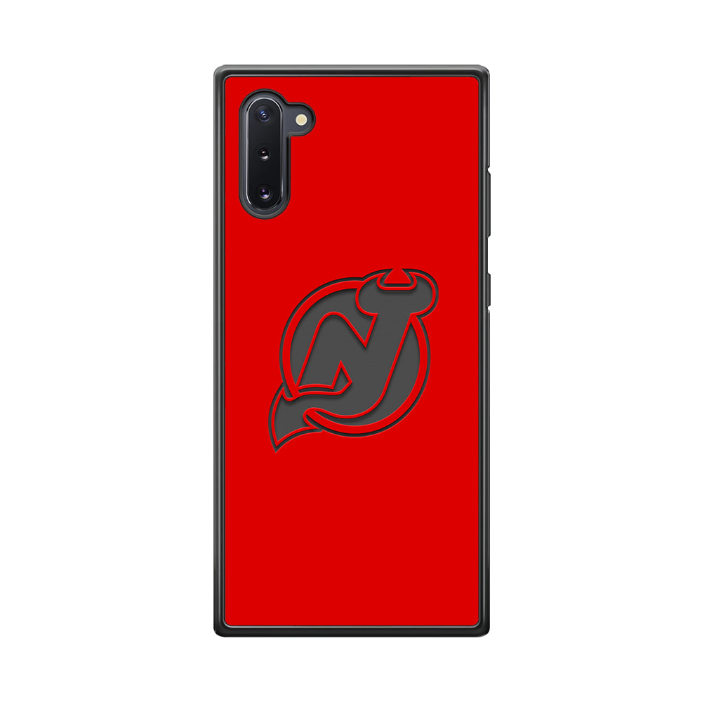 New Jersey Devils Grey Back Wall Samsung Galaxy Note 10 Case