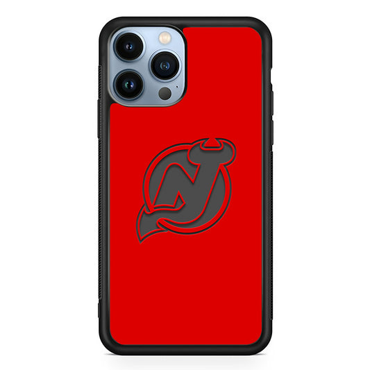 New Jersey Devils Grey Back Wall iPhone 13 Pro Max Case