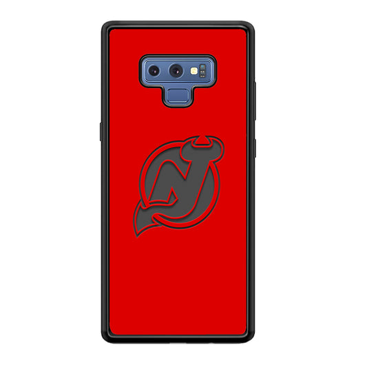 New Jersey Devils Grey Back Wall Samsung Galaxy Note 9 Case