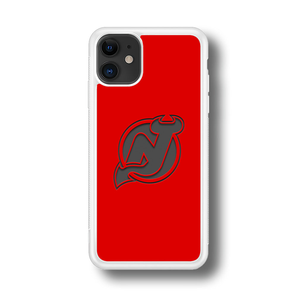New Jersey Devils Grey Back Wall iPhone 11 Case