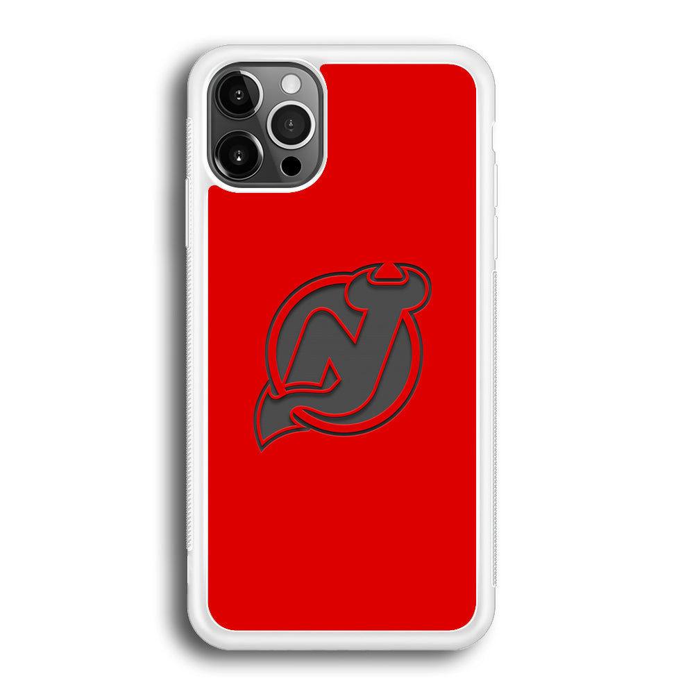 New Jersey Devils Grey Back Wall iPhone 12 Pro Case