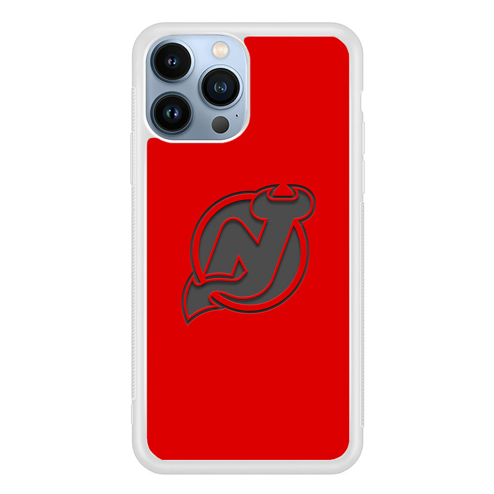 New Jersey Devils Grey Back Wall iPhone 13 Pro Max Case