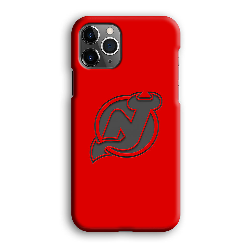 New Jersey Devils Grey Back Wall iPhone 12 Pro Case