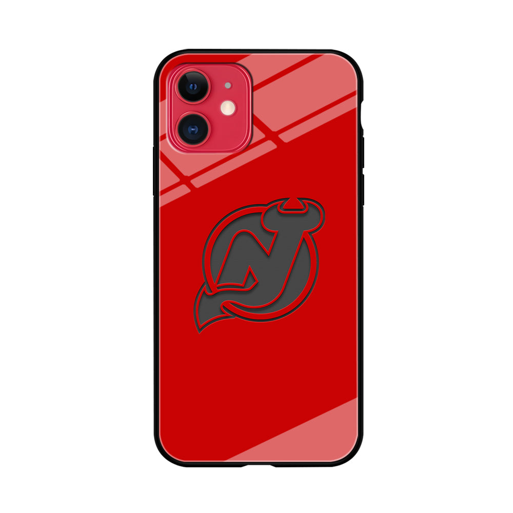 New Jersey Devils Grey Back Wall iPhone 11 Case