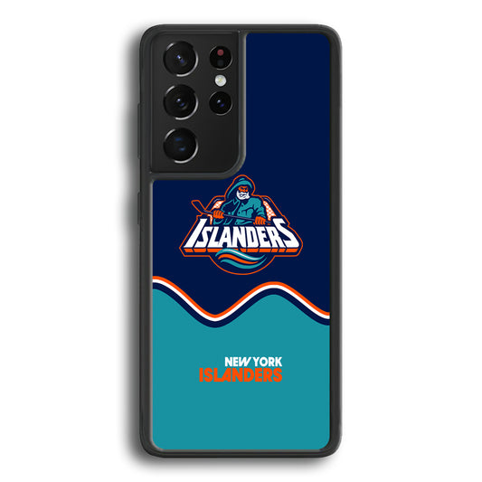 New York Islanders Waving The Ice Samsung Galaxy S21 Ultra Case