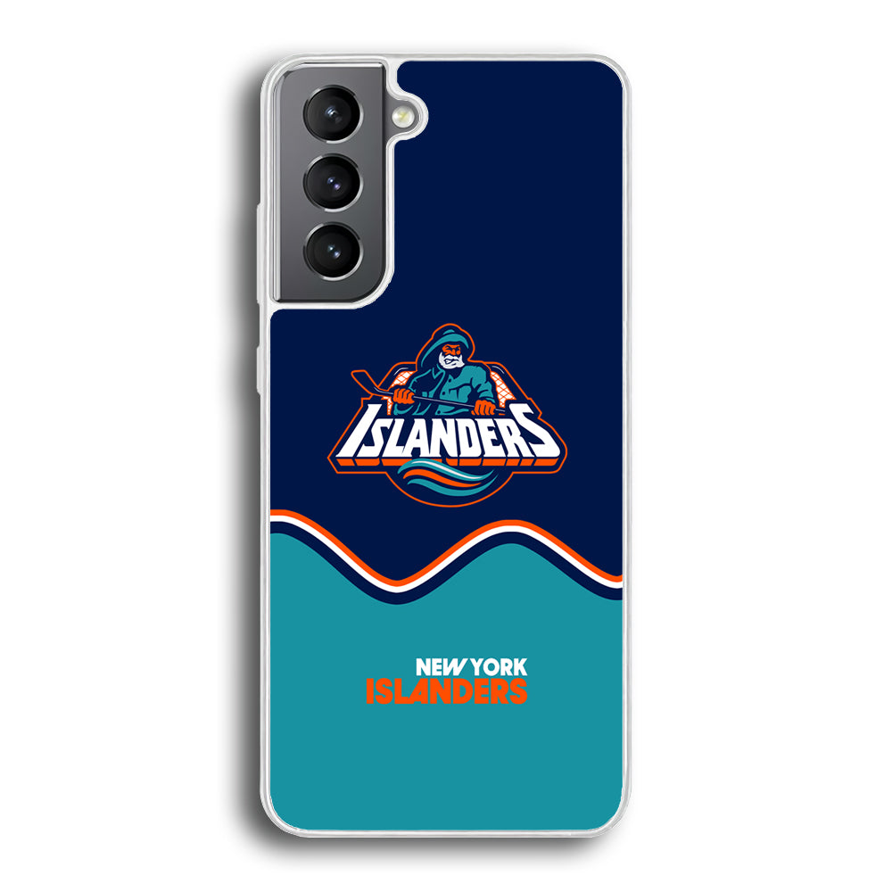New York Islanders Waving The Ice Samsung Galaxy S21 Plus Case