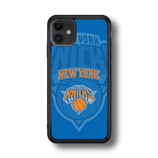 New York Knicks The Ball Blue Patern iPhone 11 Case