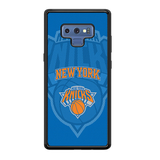 New York Knicks The Ball Blue Patern Samsung Galaxy Note 9 Case