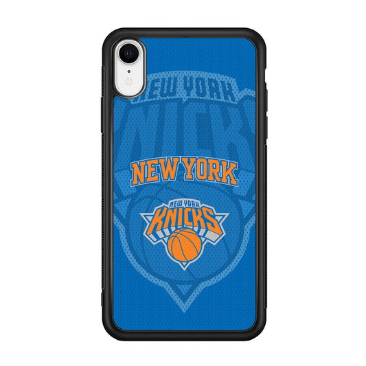 New York Knicks The Ball Blue Patern iPhone XR Case