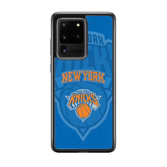 New York Knicks The Ball Blue Patern Samsung Galaxy S20 Ultra Case