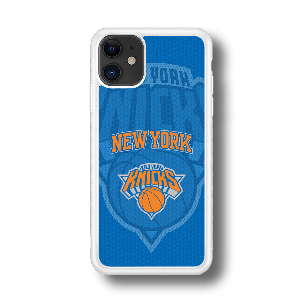 New York Knicks The Ball Blue Patern iPhone 11 Case