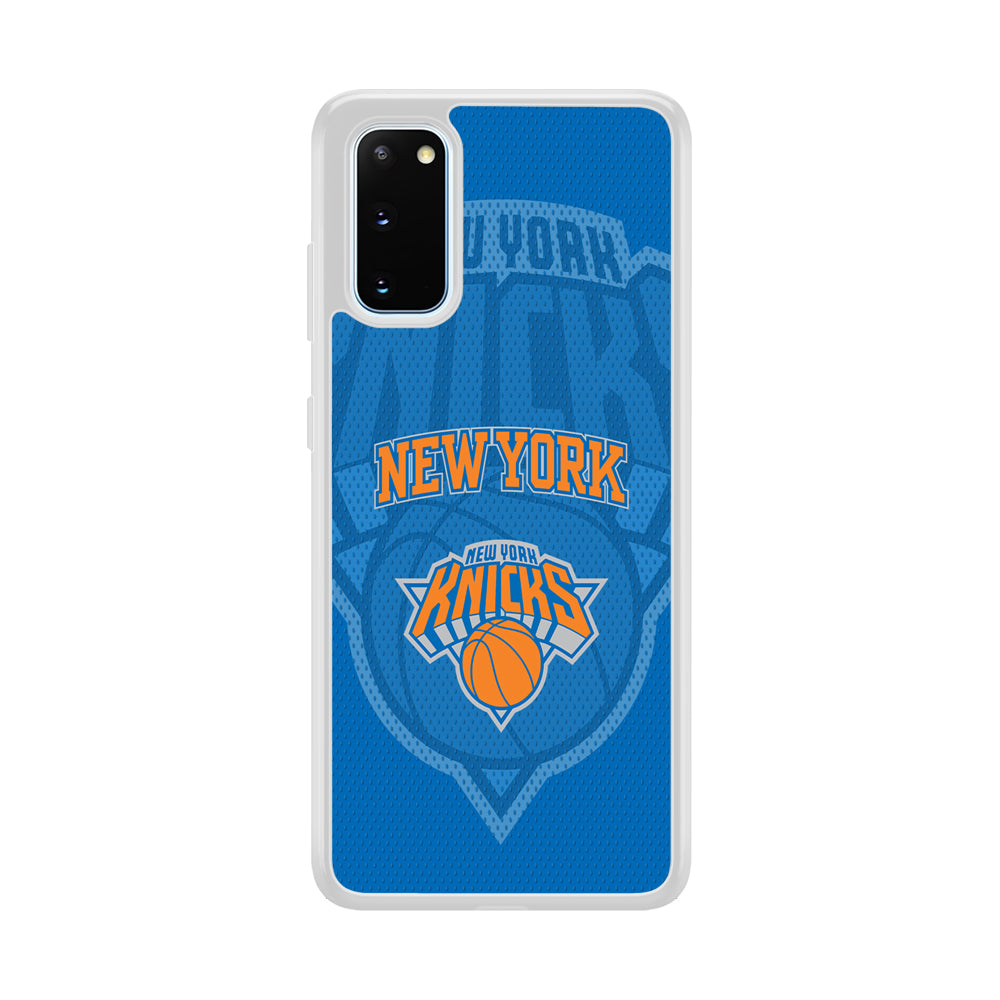 New York Knicks The Ball Blue Patern Samsung Galaxy S20 Case