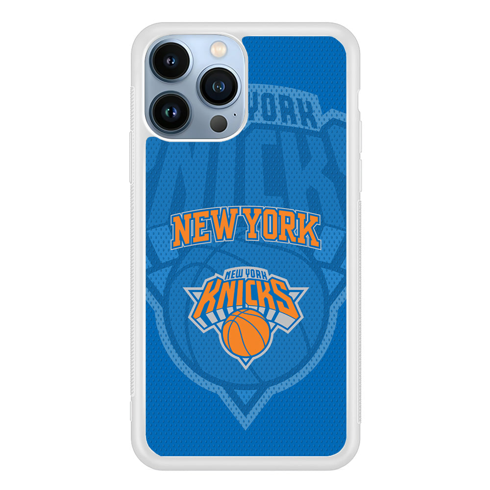 New York Knicks The Ball Blue Patern iPhone 13 Pro Max Case