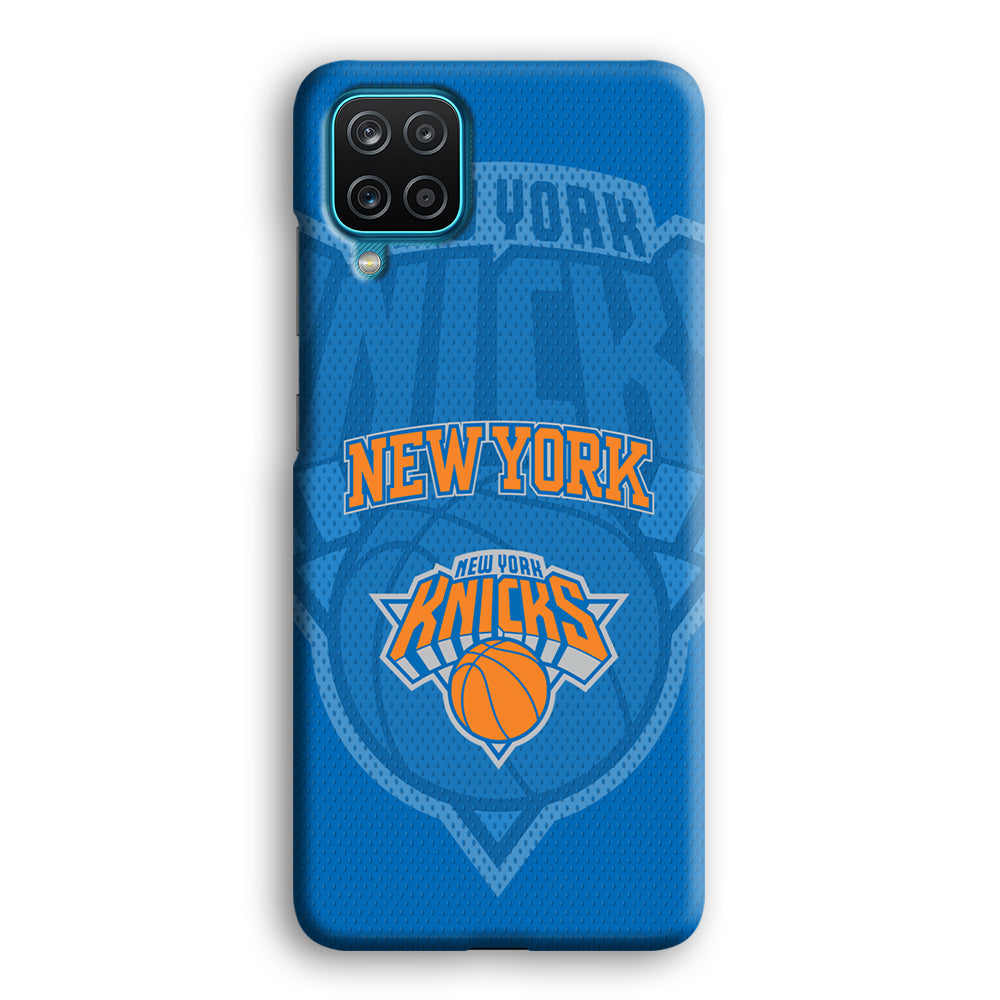 New York Knicks The Ball Blue Patern Samsung Galaxy A12 Case