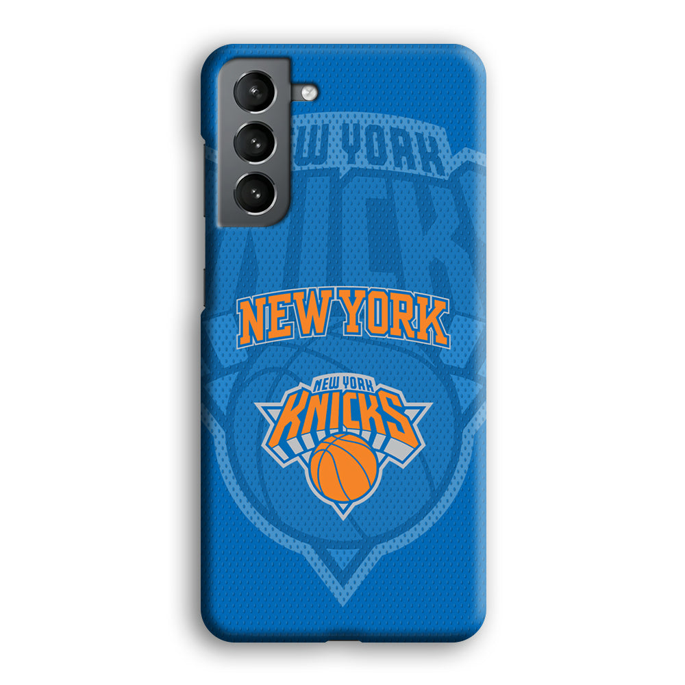 New York Knicks The Ball Blue Patern Samsung Galaxy S21 Plus Case