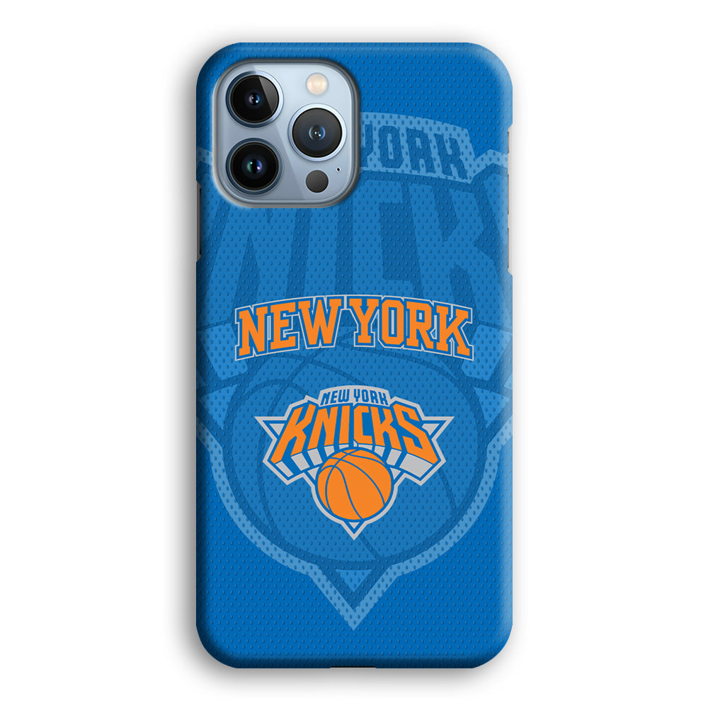 New York Knicks The Ball Blue Patern iPhone 13 Pro Max Case