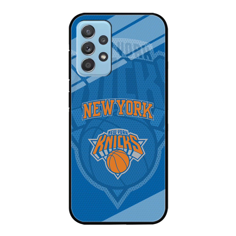 New York Knicks The Ball Blue Patern Samsung Galaxy A72 Case