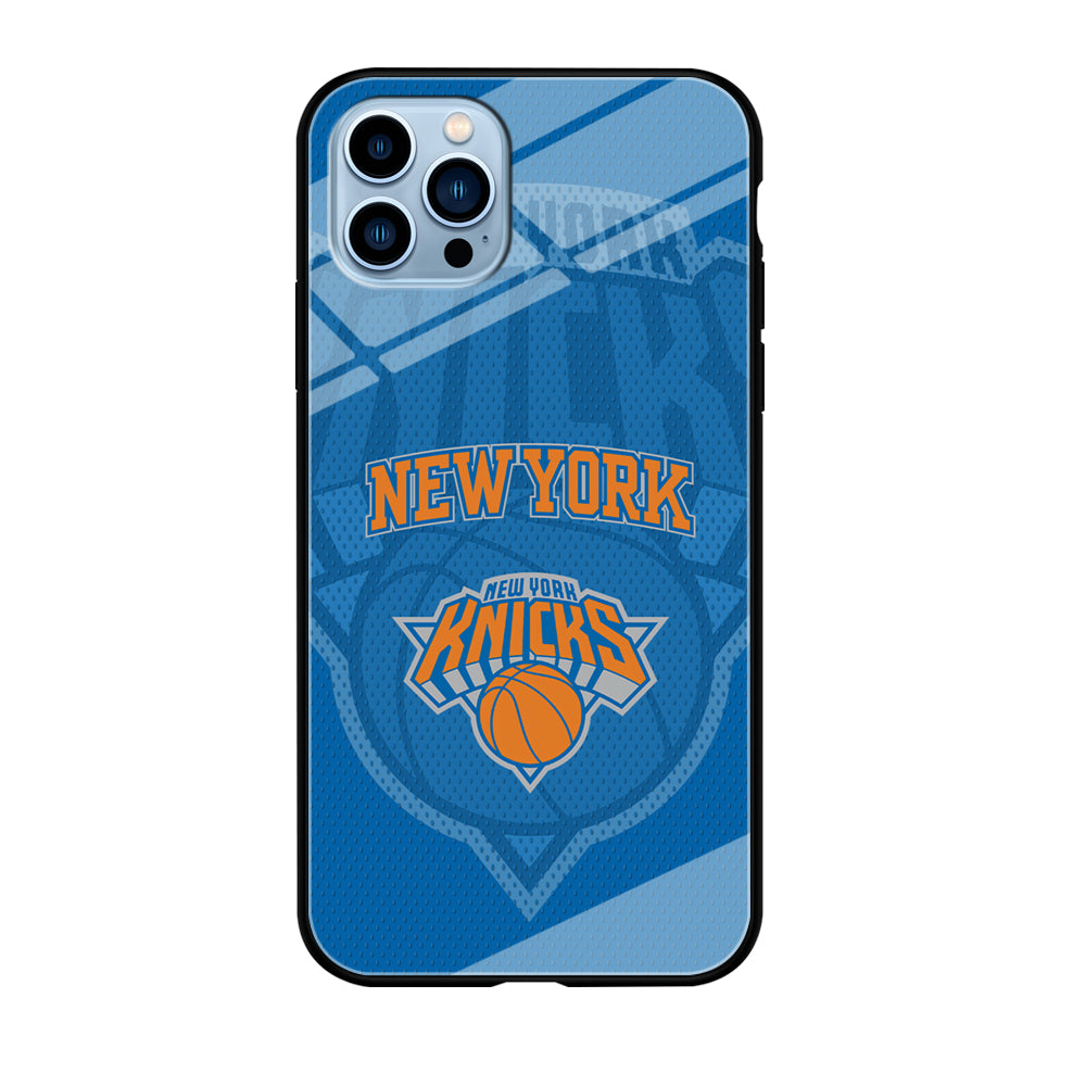 New York Knicks The Ball Blue Patern iPhone 12 Pro Case