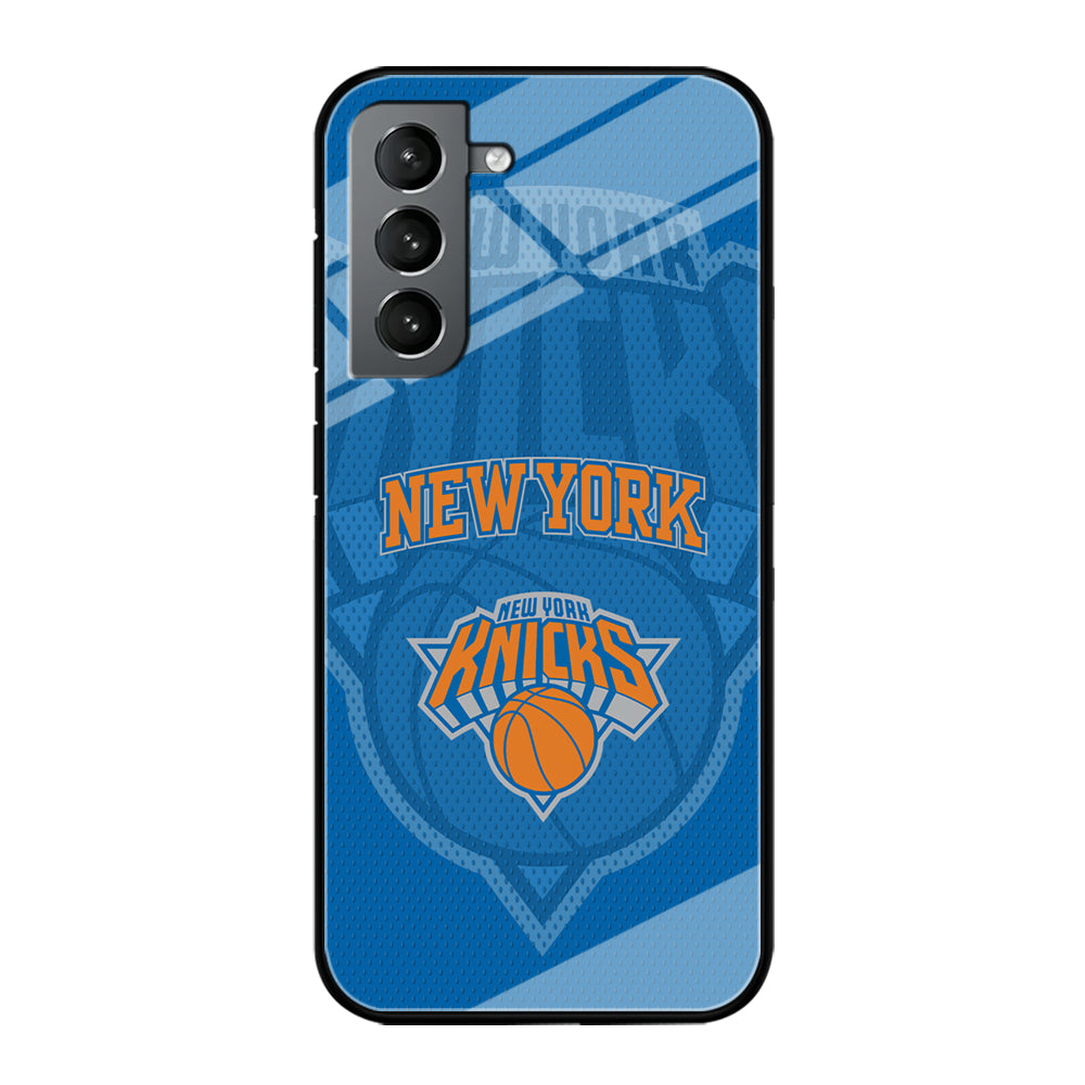 New York Knicks The Ball Blue Patern Samsung Galaxy S21 Plus Case