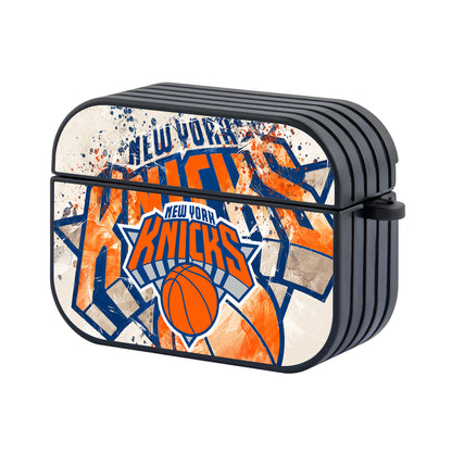 New York Knicks Wide Street Art Hard Plastic Case Cover For Apple Airpods Pro