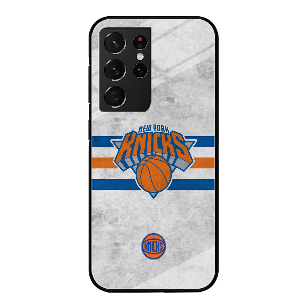 New York Knicks on Old Wall Samsung Galaxy S21 Ultra Case