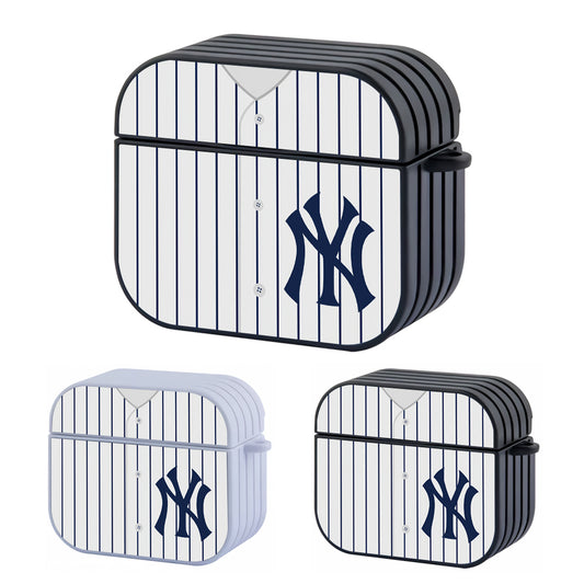 New York Yankees Collar on Jersey Hard Plastic Case Cover For Apple Airpods 3