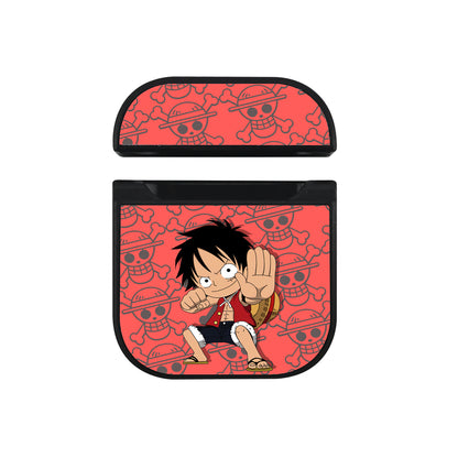 One Piece Chibi Luffy Pistol Punch Hard Plastic Case Cover For Apple Airpods