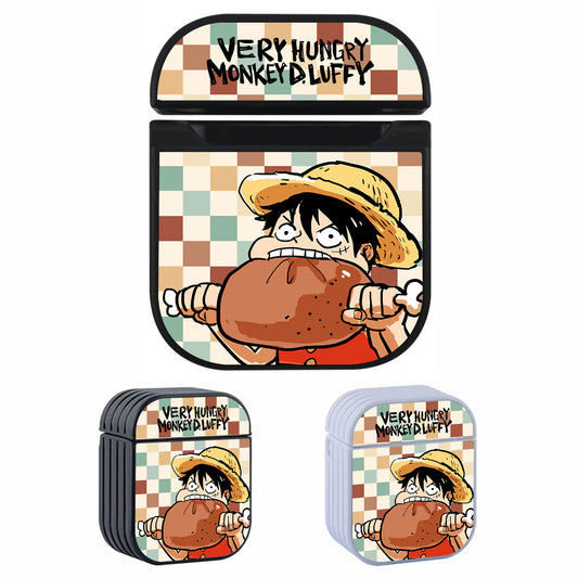 One Piece Hungry Make Luffy Angry Hard Plastic Case Cover For Apple Airpods