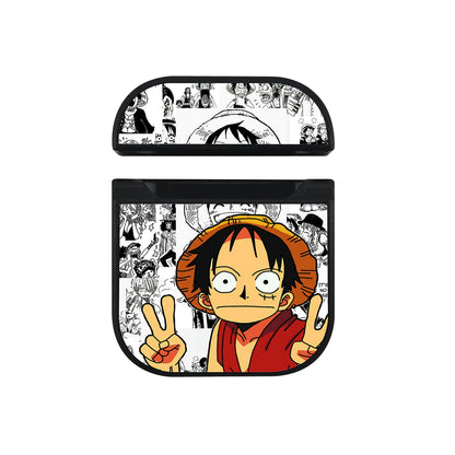 One Piece Luffy Hiding Mode Hard Plastic Case Cover For Apple Airpods
