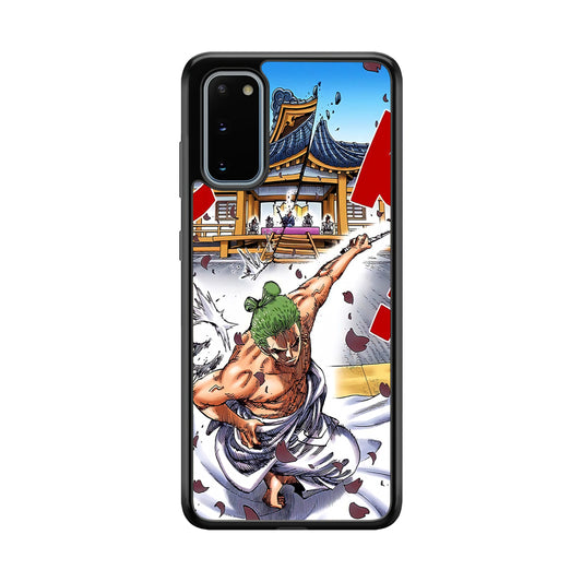 One Piece Zoro Invisible Cut Samsung Galaxy S20 Case