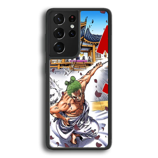 One Piece Zoro Invisible Cut Samsung Galaxy S21 Ultra Case
