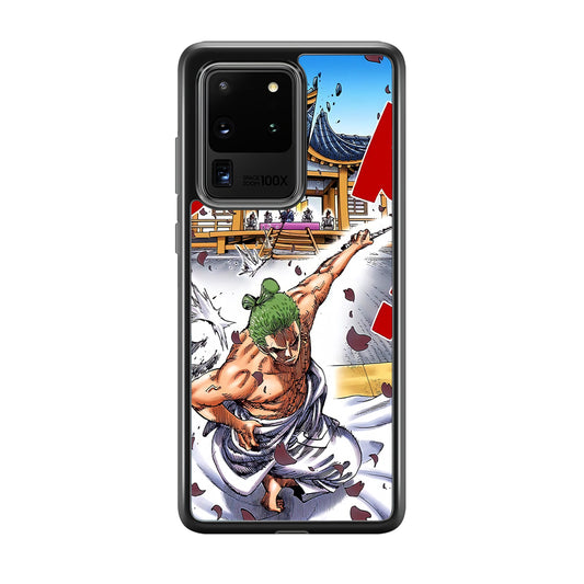 One Piece Zoro Invisible Cut Samsung Galaxy S20 Ultra Case