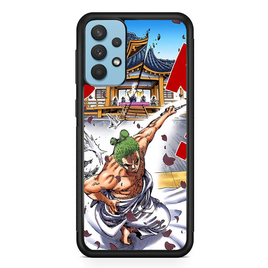 One Piece Zoro Invisible Cut Samsung Galaxy A32 Case