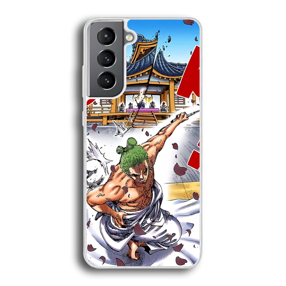 One Piece Zoro Invisible Cut Samsung Galaxy S21 Plus Case